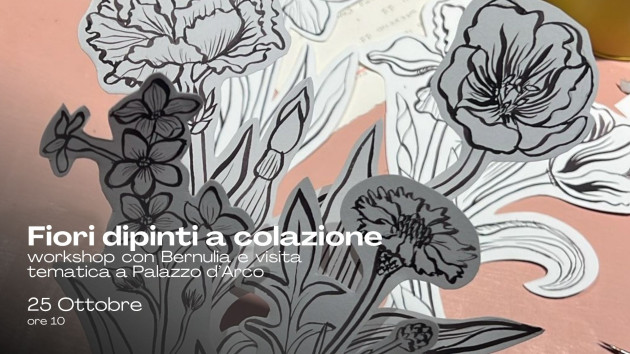 Fiori dipinti a colazione con Bernulia