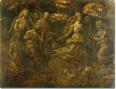 Giovani Donne che danzano Artista Mantovano