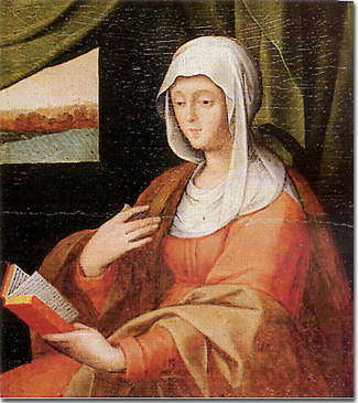 Sant'Anna che legge Artista cremonese