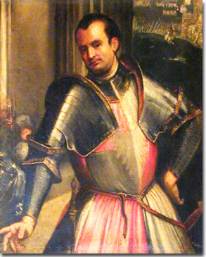 Uomo in armatura Veronese scuola