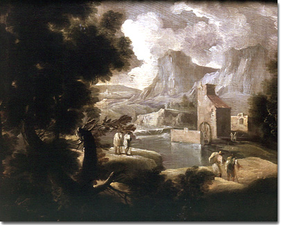 Paesaggio con viandanti Pedon cerchia