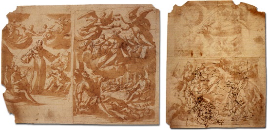 Testa femminile G. Cavedone attr. Sec. XVI